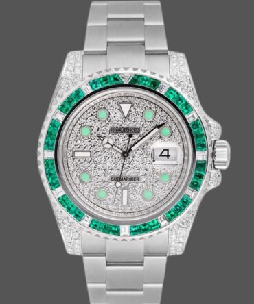Rolex Submariner Date 116610LN Custom Diamond Stainless Steel 40MM Mens Replica Watch