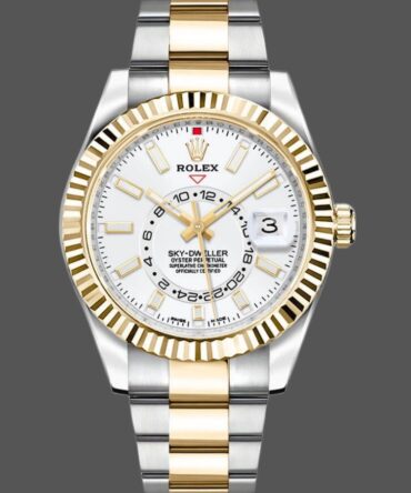 Rolex Sky-Dweller 326933 Stainless Steel White Dial 42MM Mens Replica Watch