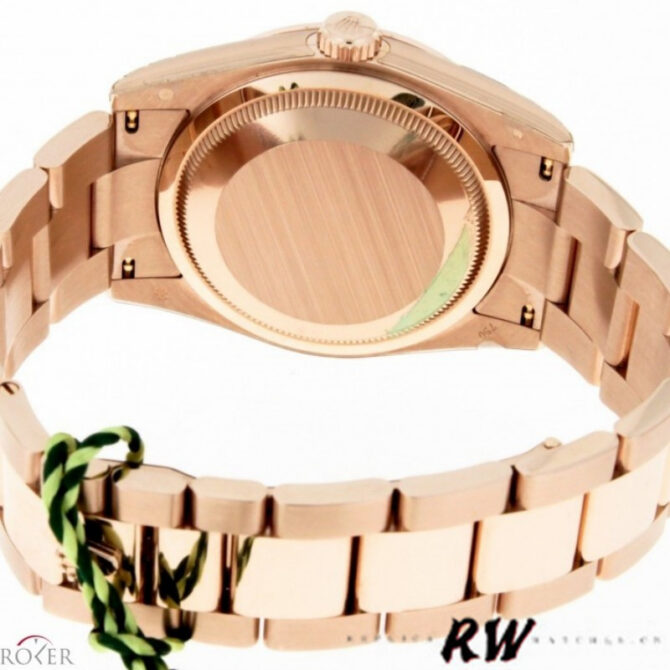 Replica Rolex Day-Date 118235 Rose Gold Chocolate Brown Dial 36mm Unisex Watch