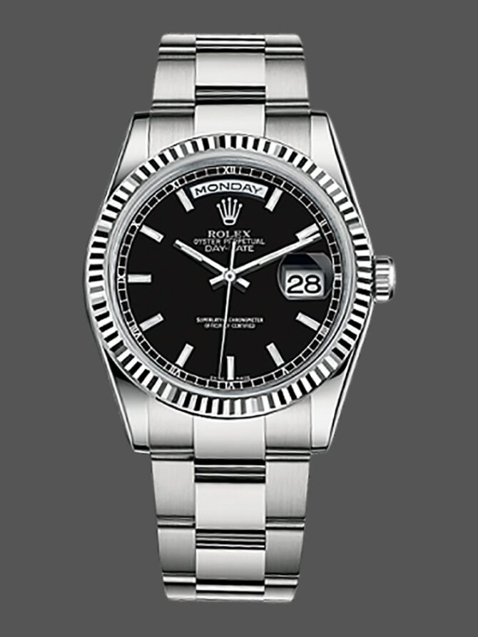 Replica Rolex Day-Date 118235 Rose Gold Chocolate Brown Dial 36mm Unisex Watch
