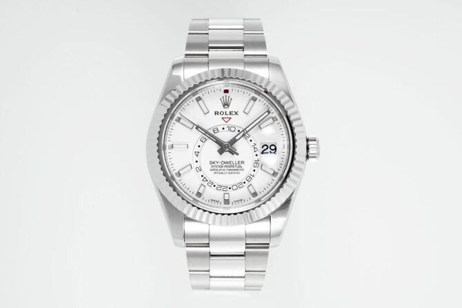 Rolex Sky-Dweller 326934 Stainless Steel White Dial 42MM Replica Watch