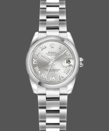 Rolex Datejust 179160 Oyster Bracelet Silver Roman Dial 26MM Lady Replica Watch