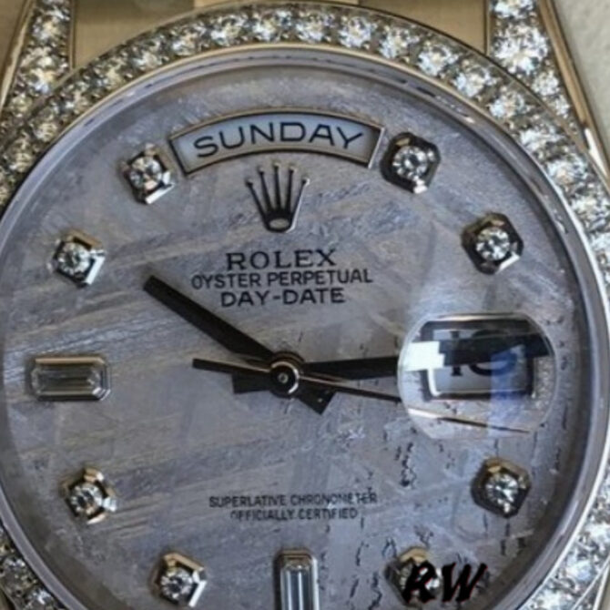 Replica Rolex Day-Date 118389 Meteorite Grey Dial 36MM Unisex Watch