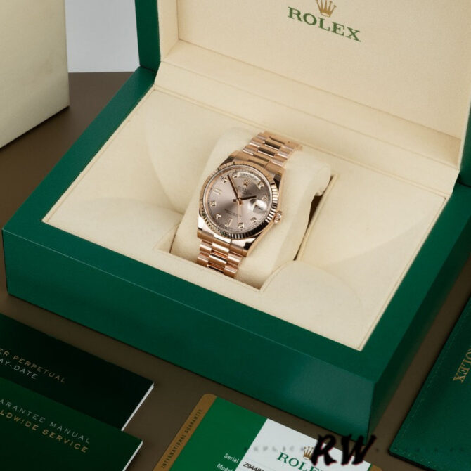 Replica Rolex Day-Date 118235 Mother of Pearl Dial 36mm Unisex Watch