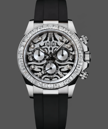 Rolex Daytona 40mm Eye of the Tiger White Gold Diamond Dial Oysterflex 116589TBR