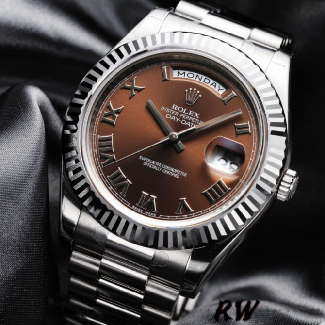 Replica Rolex Day-Date 118239 Chocolate Brown Dial 36mm Unisex Watch