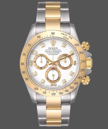 Rolex Daytona 116523 White Diamond Dial 40mm Mens Replica Watch