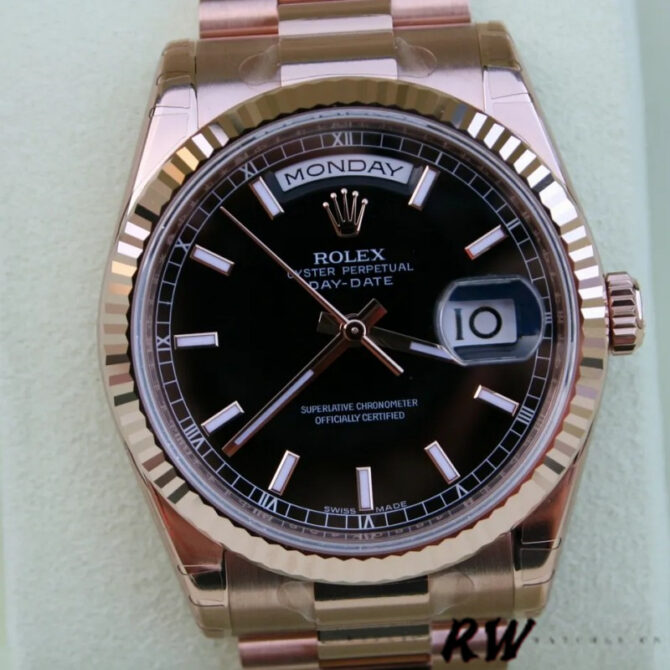 Replica Rolex Day-Date 118239 MOP Diamond Dial 36mm Unisex Watch
