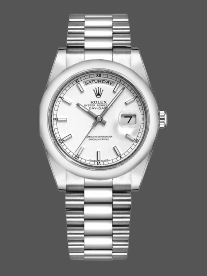 Replica Rolex Day-Date 118235 Rose Gold Chocolate Brown Dial 36mm Unisex Watch
