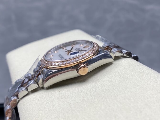 Rolex Datejust 31mm Stainless Steel and Rose Gold 278381RBR Mop Diamond Jubilee