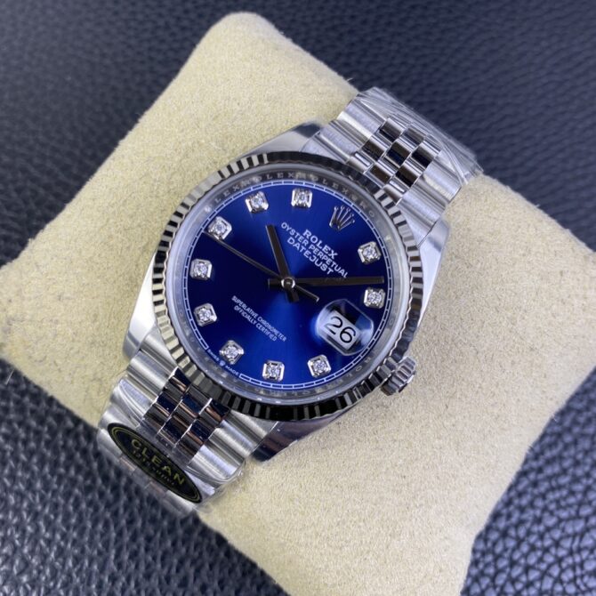 Rolex Datejust 126234 Blue Diamond Dial 36MM Unisex Replica Watch