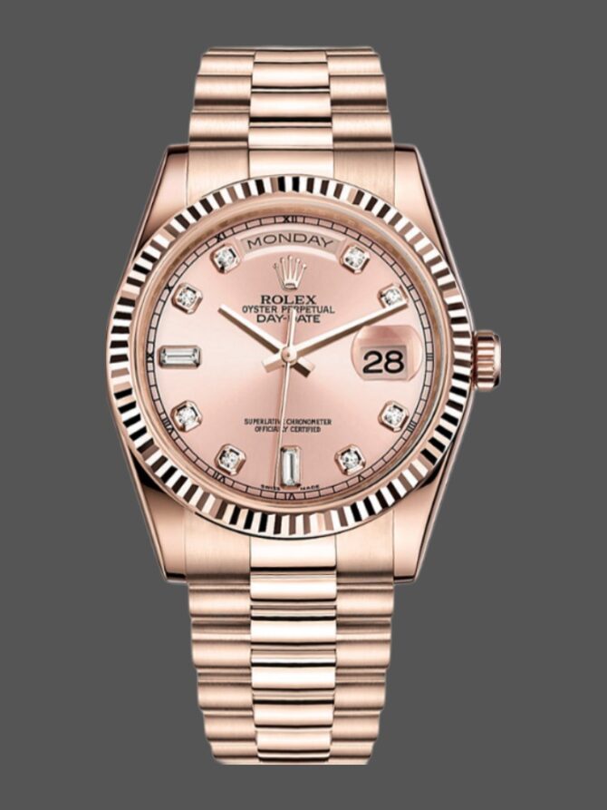 Replica Rolex Day-Date 118238 MOP White Dial 36mm Unisex Watch