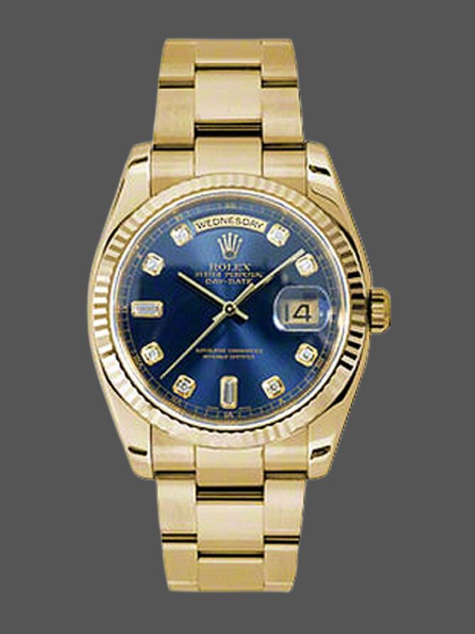 Replica Rolex Day-Date 118235 Rose Gold Chocolate Brown Dial 36mm Unisex Watch