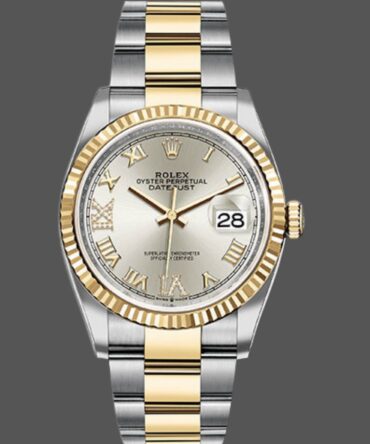 Rolex Datejust 126233 Silver Roman Numeral Dial 36MM Unisex Replica Watch