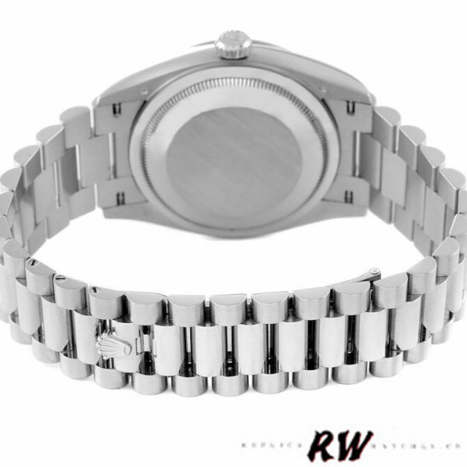 Replica Rolex Day-Date 128239 White Gold Pink Opal Dial 36MM Unisex Watch
