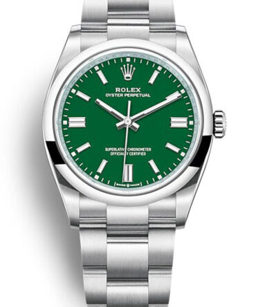 Replica Rolex Oyster Perpetual Lady 36mm Green Dial 126000