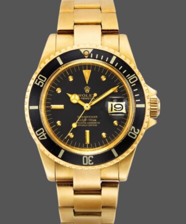 Rolex Submariner 1680/8 Black dial Yellow Gold 40mm Mens Replica Watch