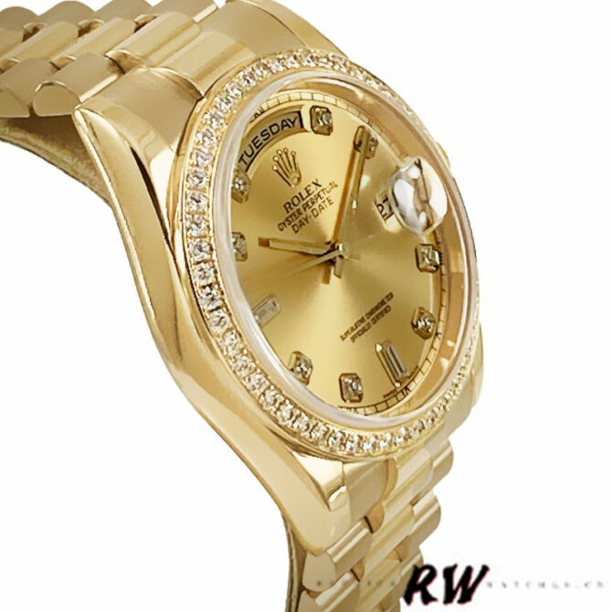 Replica Rolex Day-Date 118239 Rhodium Roman Dial 36mm Unisex Watch