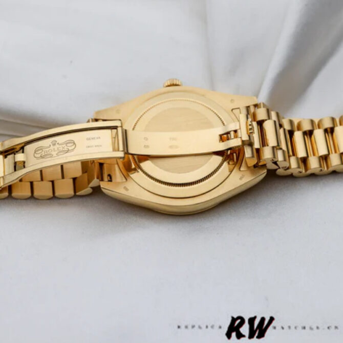 Replica Rolex Day-Date 218238 Champagne Index Dial Yellow Gold 41MM Mens Watch