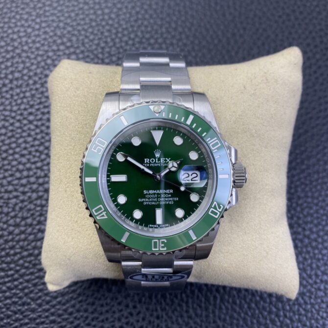 Rolex Submariner Date 116610LV Stainless Steel Oyster 40MM Green Dial Mens Replica Watch