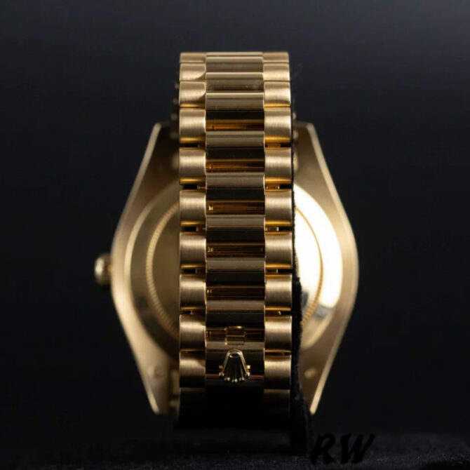 Replica Rolex Day-Date 218238 Champagne Ruby Dial Yellow Gold 41MM Mens Watch