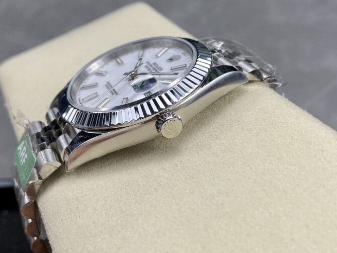 Rolex Datejust 41 Steel & White Gold White Dial Jubilee Bracelet M126334 0010 Men's Watch