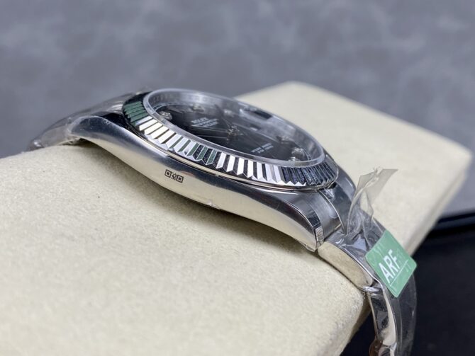 Rolex Datejust 41 Fluted Bezel Black Diamond Dial m126334 0011 Mens Replica Watch