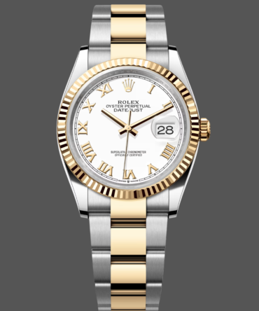 Rolex Datejust 126233 White Roman Dial 36MM Unisex Replica Watch