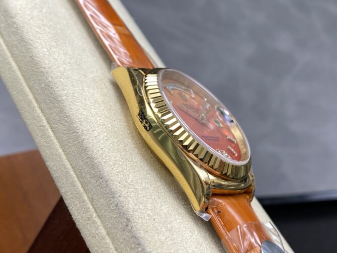 Replica Rolex Day-Date 128239 Blue Ombre Diamond Dial 36MM Unisex Watch