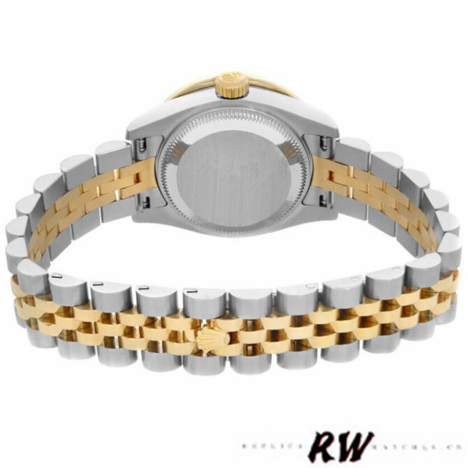 Rolex Datejust 179173 Crystal Champagne Dial Fluted Bezel 26MM Lady Replica Watch