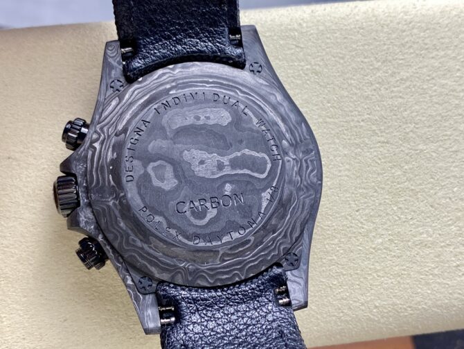 Rolex Daytona DIW Carbon Fiber Skeleton Black Replica Watch