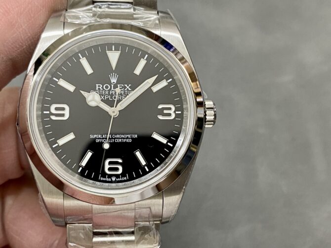 Rolex Oyster Perpetual 177200 Black Arabic Dial Domed Bezel 31mm Lady Replica Watch