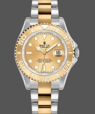 Rolex Yacht-Master 168623 Steel Yellow Gold Champagne Dial 35MM Unisex Replica Watch