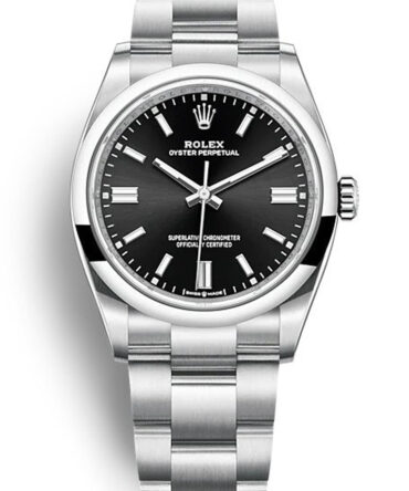 Replica Rolex Oyster Perpetual Lady 36mm Black Dial 126000