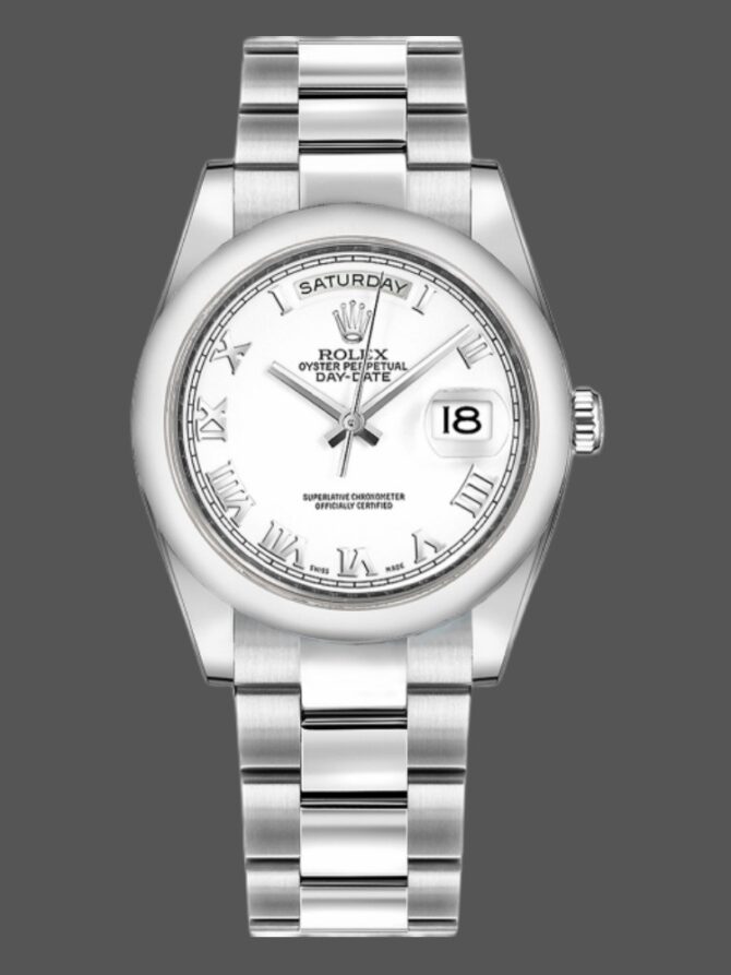 Replica Rolex Day-Date 118235 MOP Black Dial 36mm Unisex Watch