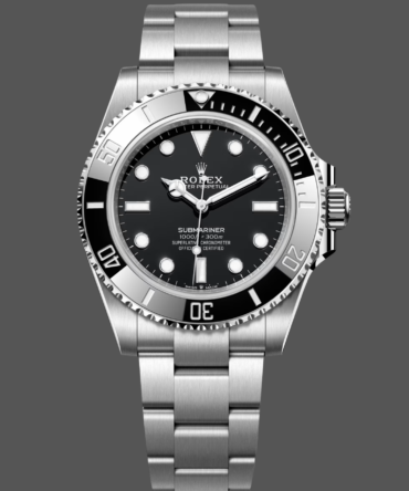 Rolex Submariner 124060 Oyster Stainless Steel Black Dial 41mm Mens Replica Watch