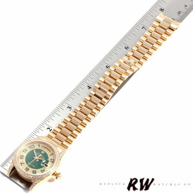 Replica Rolex Day-Date 118388 Champagne Roman Numeral Dial 36MM Unisex Watch