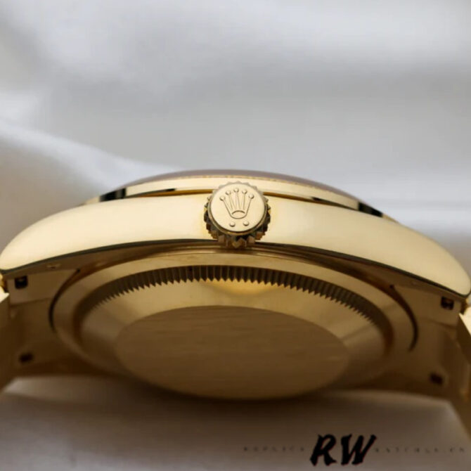 Replica Rolex Day-Date 118388 Yellow Gold White Roman Numeral Dial 36MM Unisex Watch