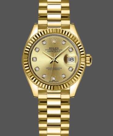 Rolex Datejust 279178 Champagne Fluted Bezel 28mm Lady Replica Watch