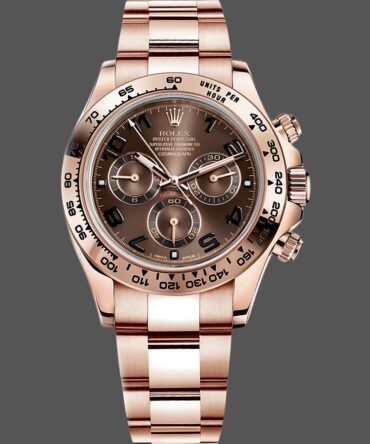 Rolex Daytona m116505 Everose Gold Brown Dial 40MM Mens Replica Watch