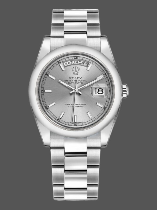 Replica Rolex Day-Date 118235 Rose Gold Chocolate Brown Dial 36mm Unisex Watch