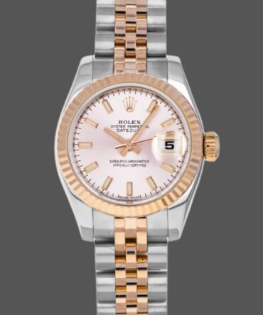 Rolex Datejust 179171 Pink Dial Fluted Bezel 26MM Lady Replica Watch