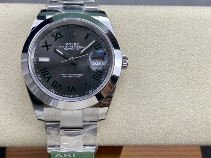 Rolex Datejust 41 Oyster Stainless Steel Slate M126300 0013 Men's Watch