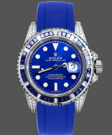 Rolex Submariner 116610 Diamond Case Blue Dial 40MM Men's Watch