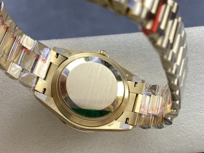Replica Rolex Day-Date 128348RBR Dark Grey Dial Yellow Gold 36MM Unisex Watch