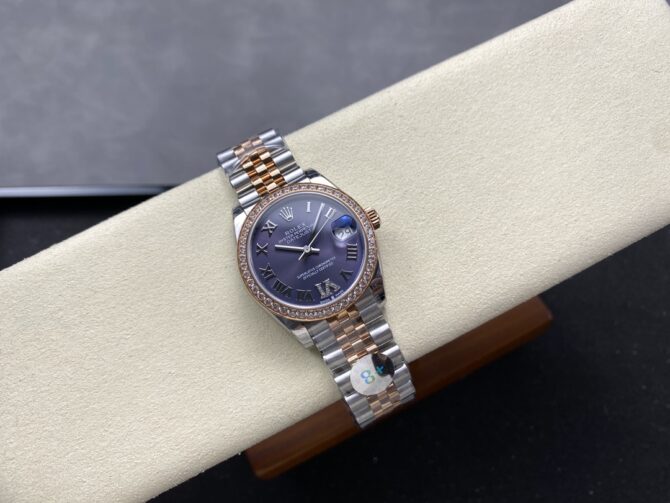 Rolex Datejust 31 Purple Roman Diamond Dial Jubilee 278381RBR