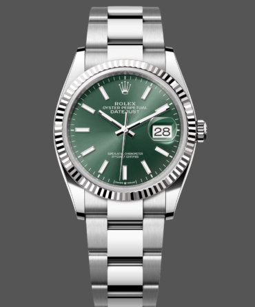 Rolex Datejust 36 White Gold Fluted Bezel 126234 0052 Unisex Watch