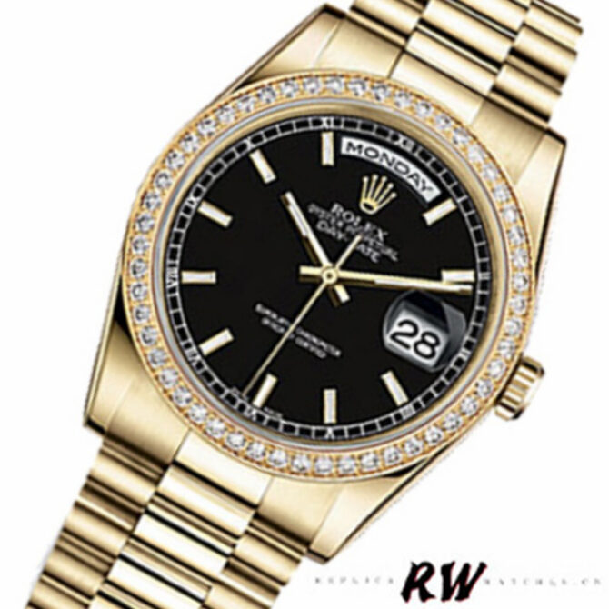 Replica Rolex Day-Date 118239 Roman Numeral White Dial 36mm Unisex Watch