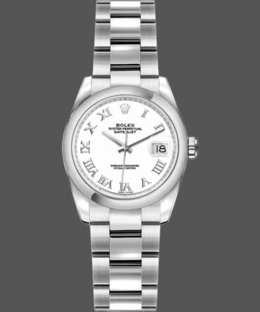 Rolex Datejust 179160 Oyster Bracelet White Roman Dial 26MM Lady Replica Watch