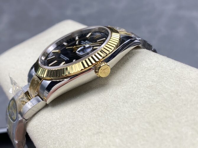 Rolex Datejust 41 Black Dial Fluted Bezel 126333 0013 Men's Watch